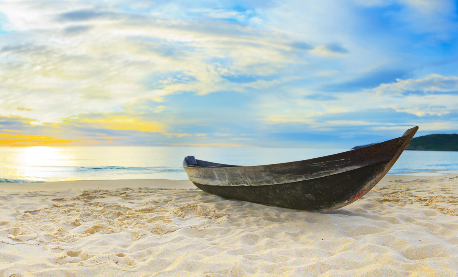 Boot, Holzboot, Boot auf Strand, Sandstrand, Meereslandschaft, Boot, Boot, Rowboat, Beach, Wooden