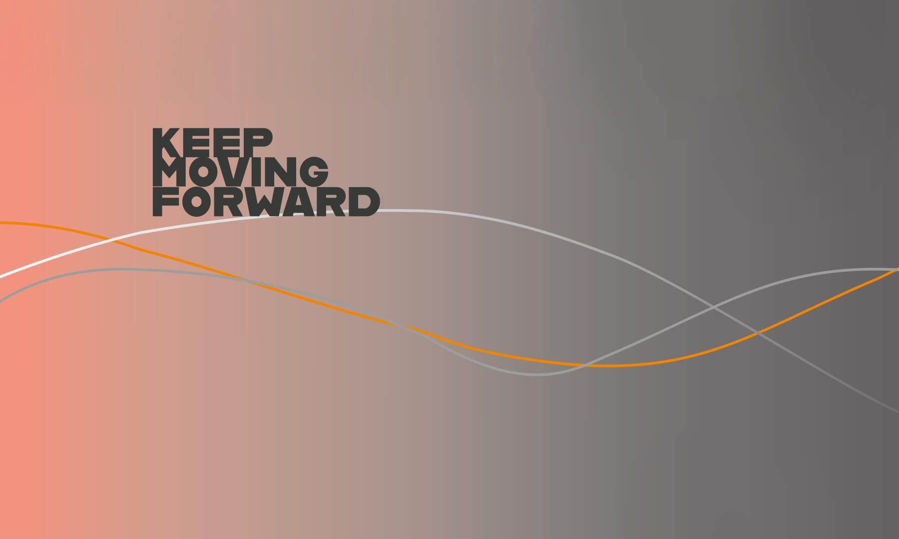 banner, graphic design, waves, gradient, orange gray
